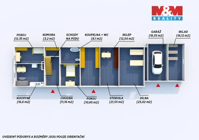 Prodej rodinného domu, Velký Chlumec - Malý Chlumec, 62 m2