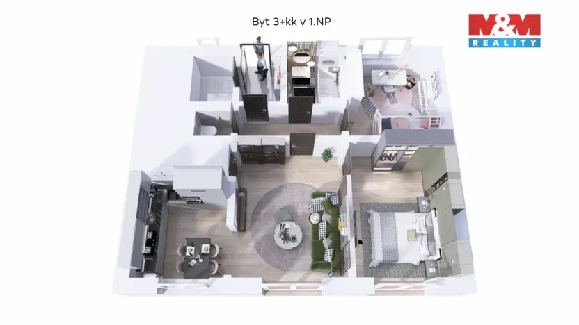 Prodej bytu 3+kk, Kamenný Újezd, 75 m2