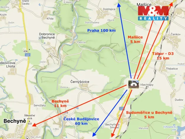 Prodej chalupy, Malšice - Všechlapy, 65 m2