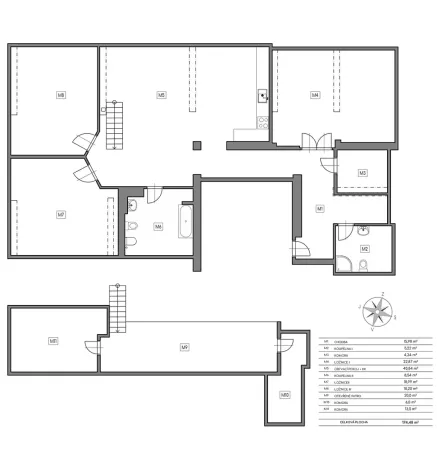 Prodej bytu 4+kk, Praha - Vršovice, Amurská, 175 m2