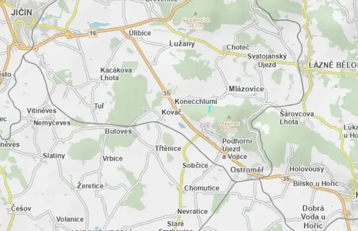 Prodej lesa, Mlázovice, 30813 m2