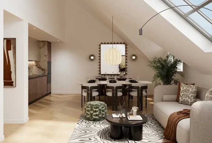 Prodej bytu 1+kk, Praha - Karlín, Křižíkova, 53 m2