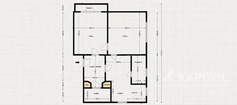 Prodej bytu 2+1, Praha - Košíře, Píseckého, 80 m2