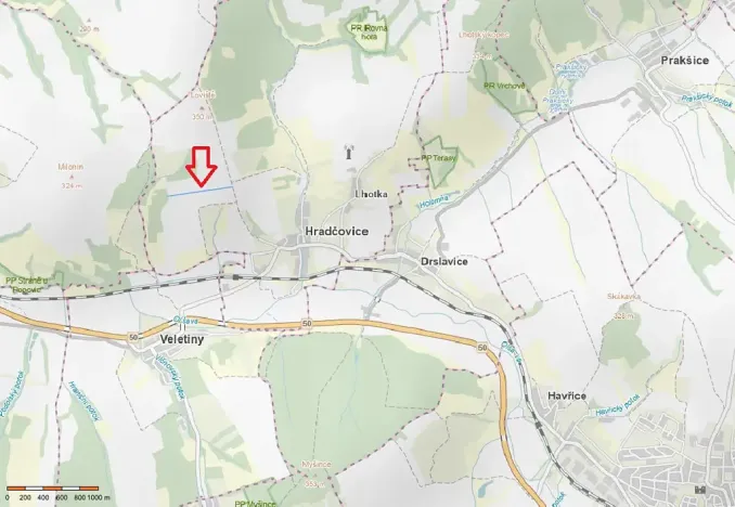 Prodej pole, Hradčovice, 4889 m2