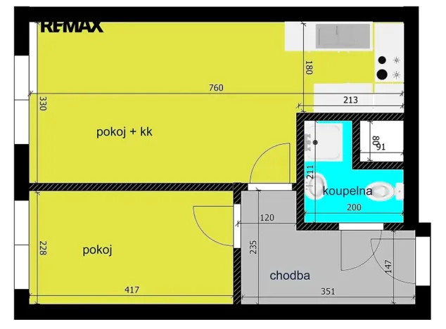 Prodej bytu 2+kk, Poděbrady, V Aleji, 43 m2