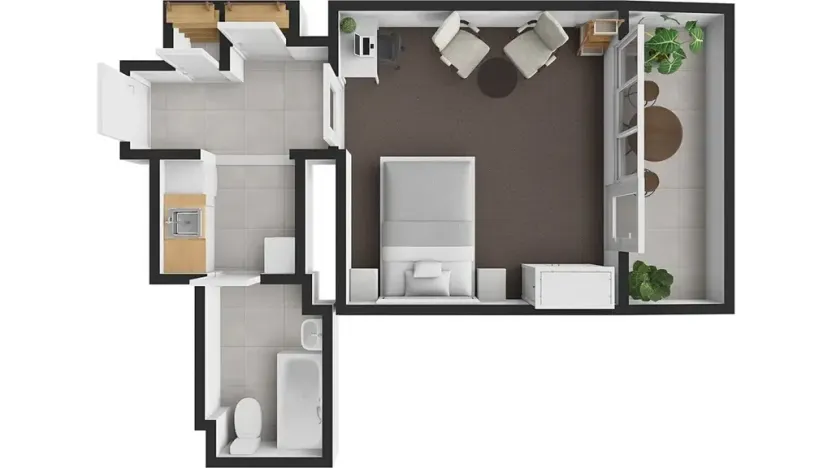 Prodej bytu 1+kk, Praha - Nusle, 5. května, 46 m2