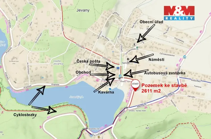 Prodej pozemku pro bydlení, Jevany, 2611 m2