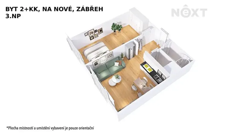 Prodej bytu 2+kk, Zábřeh, Na Nové, 43 m2