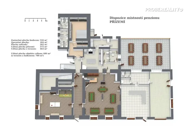 Prodej ubytování, Zvíkovské Podhradí, 780 m2