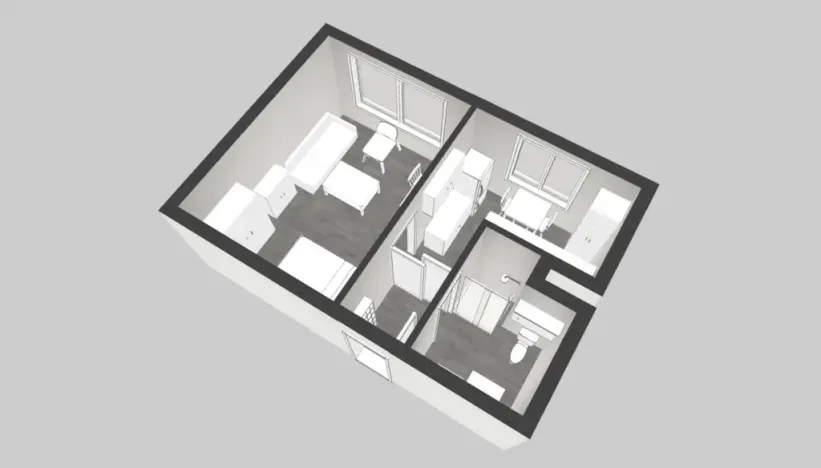 Pronájem bytu 1+1, Broumov - Nové Město, U Větrolamu, 36 m2
