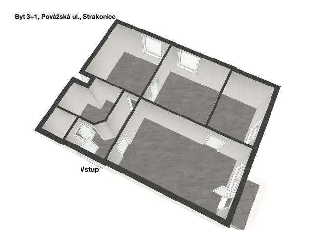 Prodej bytu 3+1, Strakonice, Povážská, 63 m2