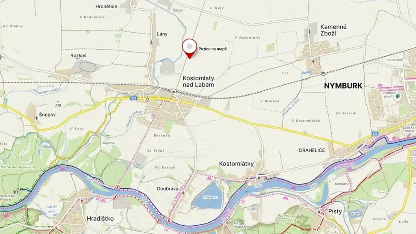 Prodej podílu pole, Kostomlaty nad Labem, 4737 m2