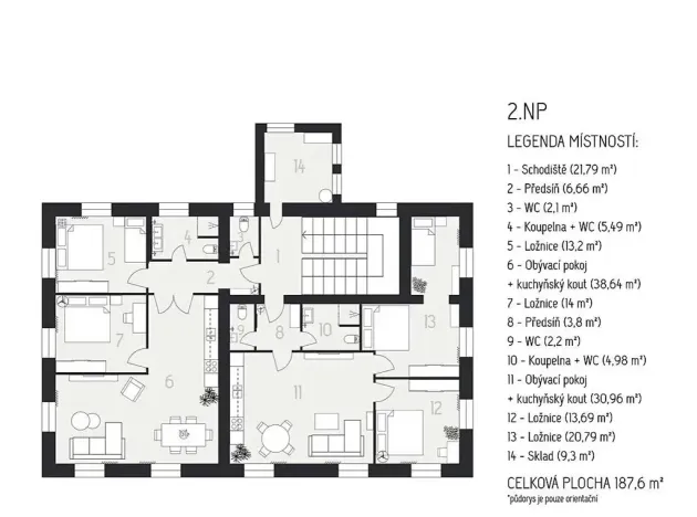 Prodej bytu 3+kk, Králíky, 80 m2