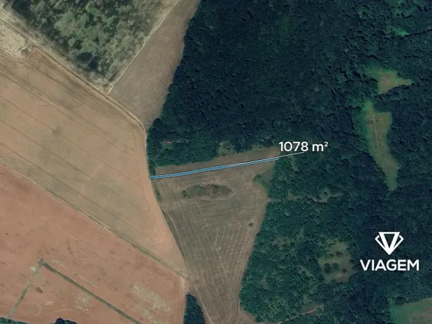 Prodej pole, Popovice, 1078 m2