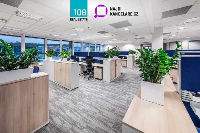 Pronájem kanceláře, Praha - Smíchov, Radlická, 880 m2