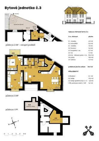 Prodej bytu 3+kk, Všenory, Květoslava Mašity, 96 m2