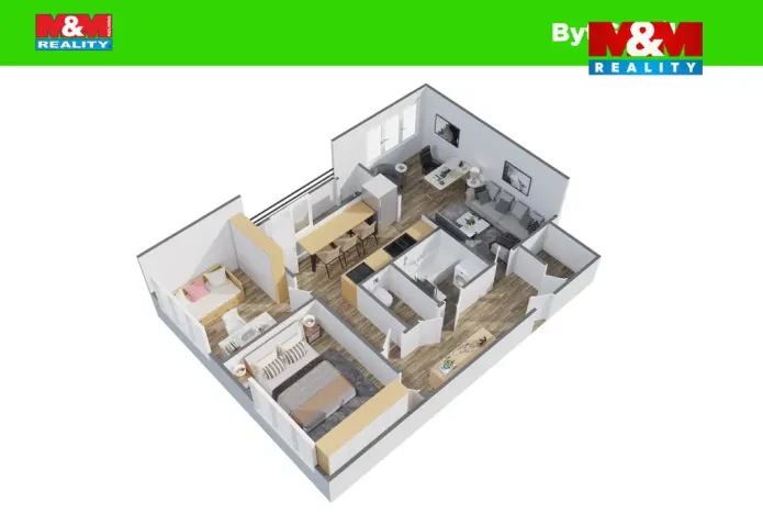 Prodej bytu 3+1, Semily, Jižní, 55 m2