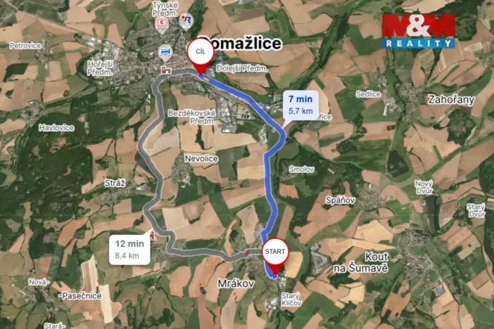 Prodej pozemku pro bydlení, Mrákov - Starý Klíčov, 1374 m2