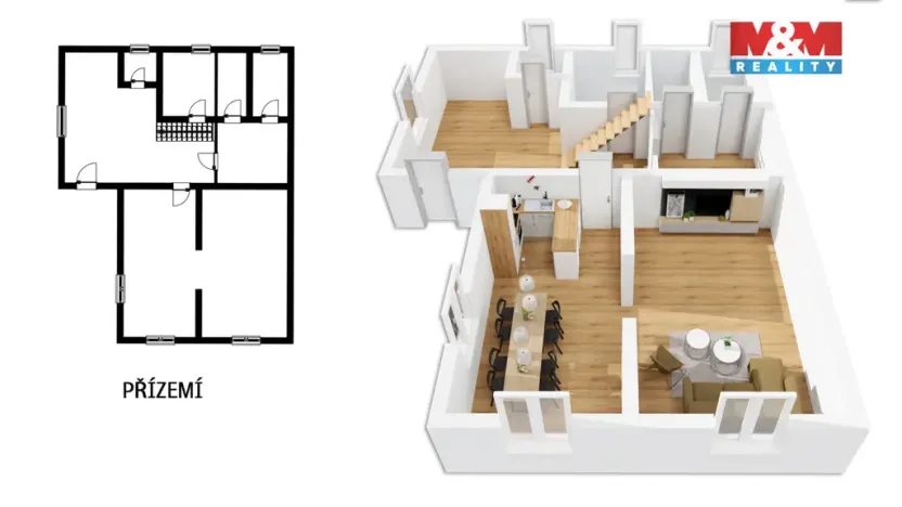 Prodej rodinného domu, Machov - Nízká Srbská, 160 m2