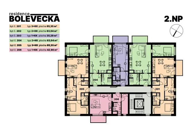 Pronájem bytu 1+kk, Plzeň - Severní Předměstí, Bolevecká, 37 m2