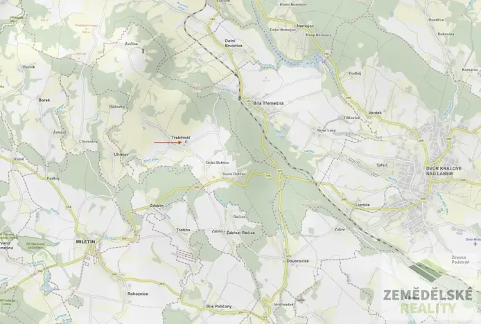 Prodej zemědělského objektu, Třebihošť, 1070 m2