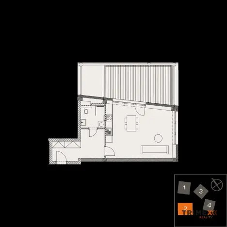 Prodej bytu 1+kk, Valašské Meziříčí, Štěpánov, 42 m2