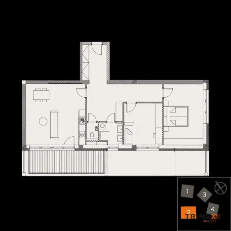 Prodej bytu 3+kk, Valašské Meziříčí, Štěpánov, 89 m2
