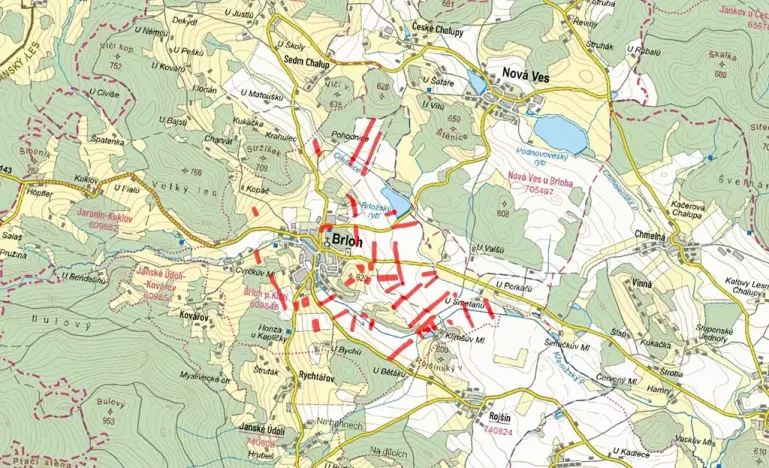 Prodej pole, Brloh, 126772 m2