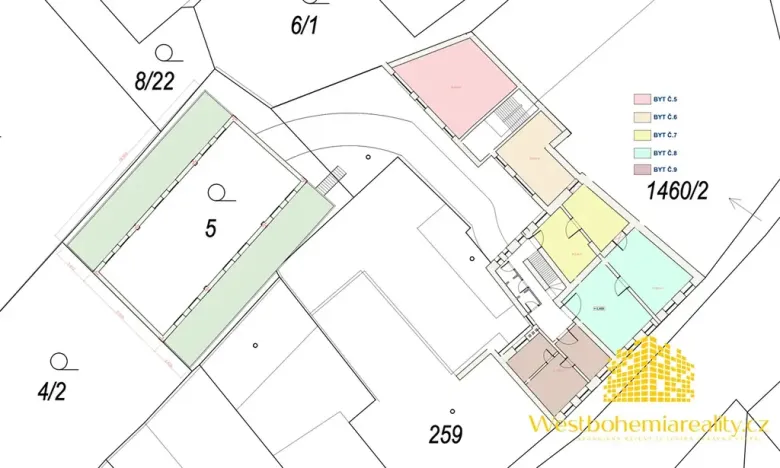 Prodej činžovního domu, Přeštice, Hlávkova, 440 m2
