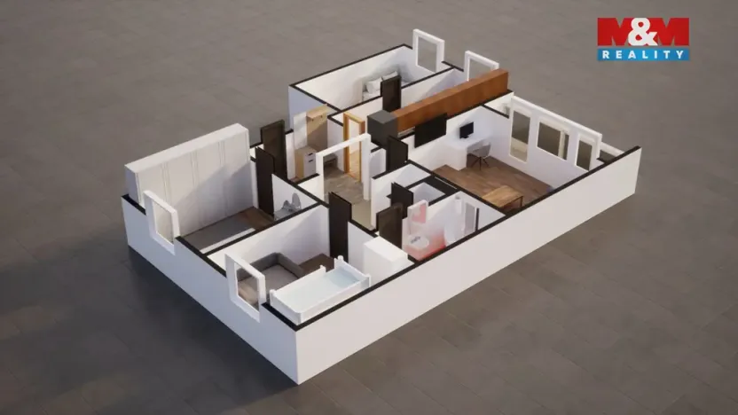 Prodej bytu 4+1, Teplice - Trnovany, Olbrachtova, 88 m2