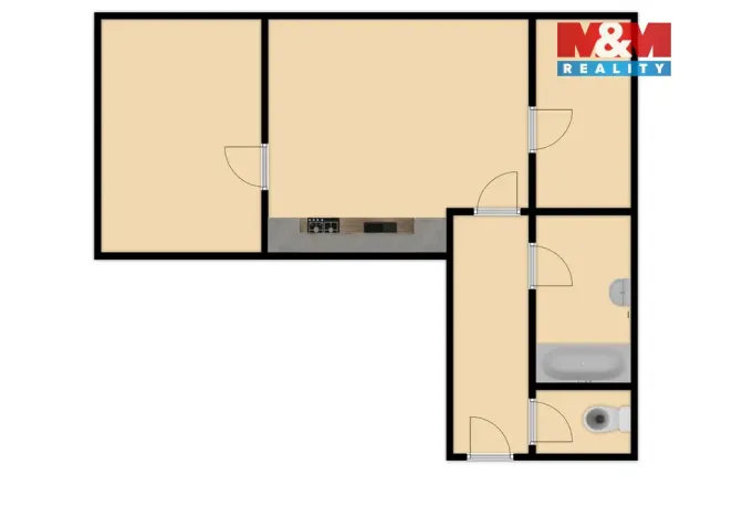 Pronájem bytu 3+kk, Kolín - Kolín I, Rubešova, 65 m2