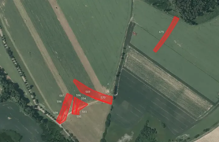 Prodej pole, Křešín, 24814 m2