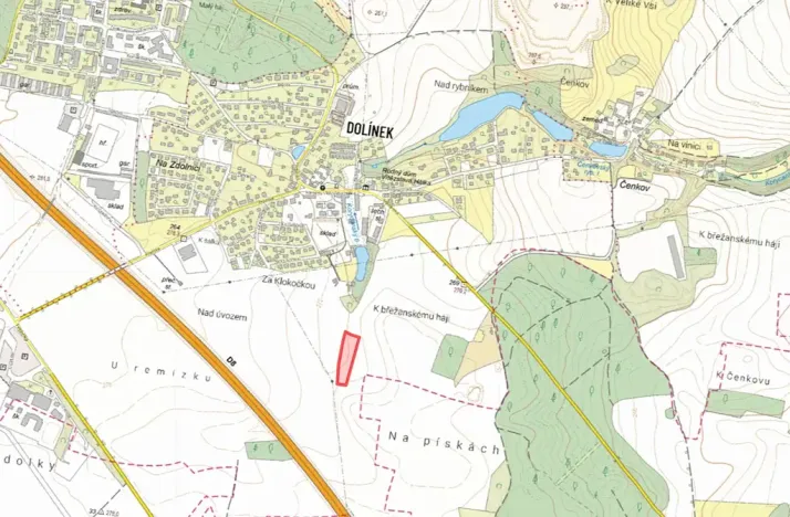 Prodej pole, Odolena Voda, 6416 m2