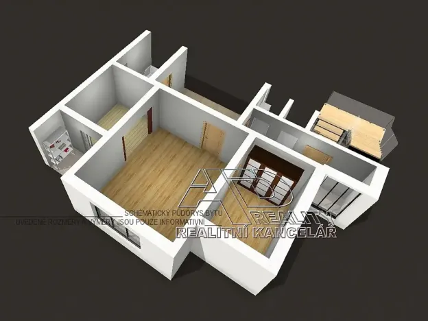 Pronájem bytu 2+1, České Budějovice, 70 m2