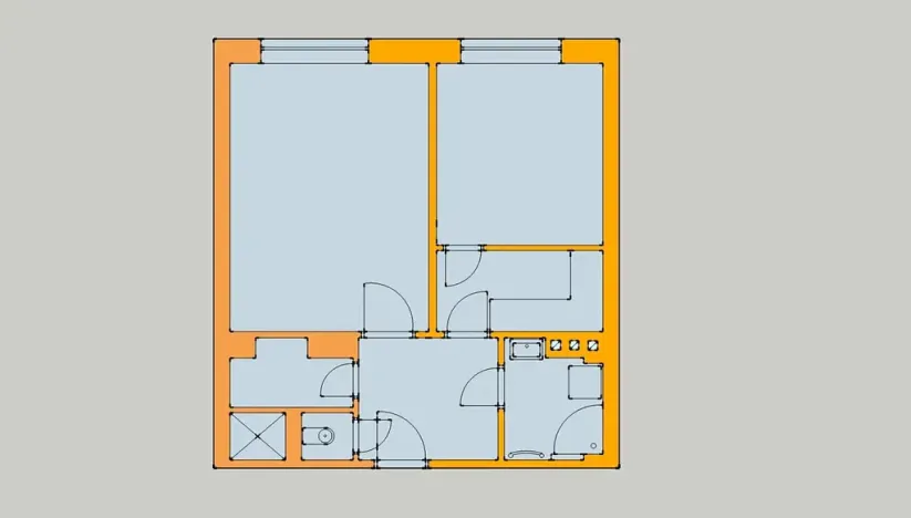Pronájem bytu 2+kk, Praha - Smíchov, Radlická, 45 m2