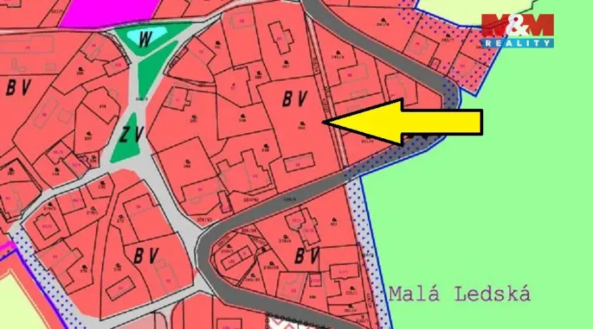 Prodej pozemku pro bydlení, Hřibiny-Ledská - Ledská, 1540 m2