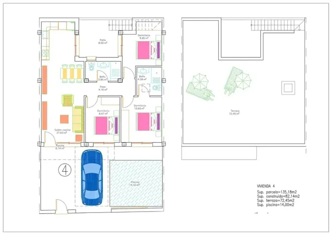 Prodej rodinného domu, Murcia City, Španělsko, 82 m2