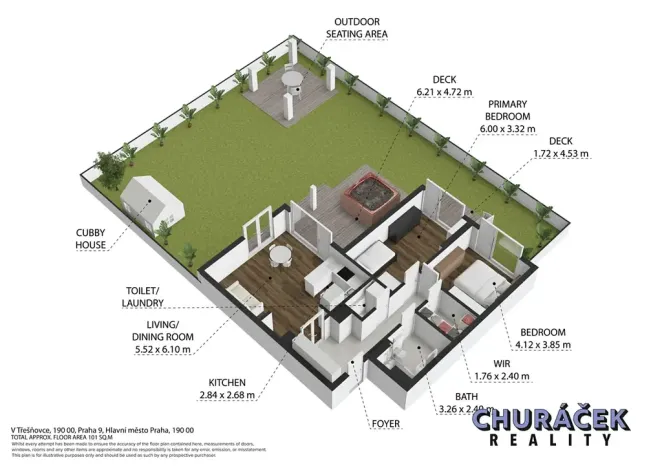 Prodej bytu 3+kk, Praha - Hrdlořezy, V třešňovce, 287 m2