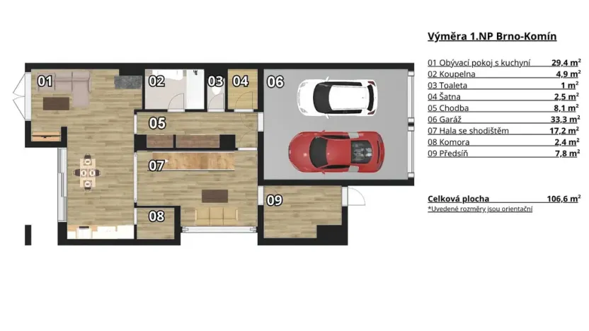 Prodej rodinného domu, Brno - Komín, Ulrychova, 275 m2