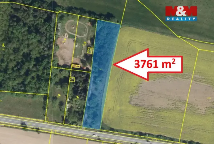 Pronájem zahrady, Sezemice - Kladina, 3761 m2