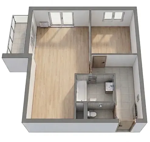 Prodej bytu 2+kk, Plzeň, Borská, 64 m2