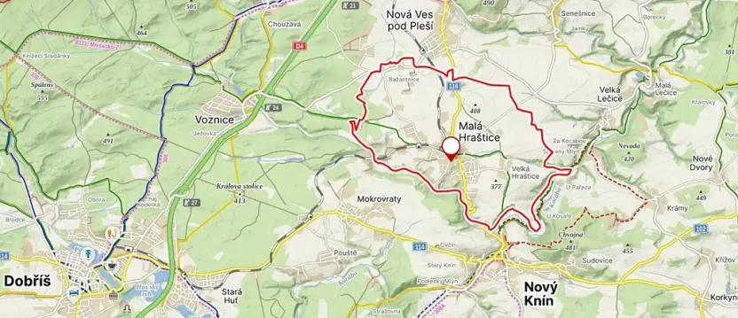 Prodej pozemku pro bydlení, Malá Hraštice, 900 m2