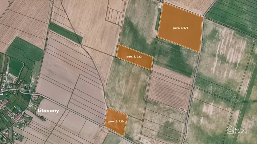 Prodej pole, Přešovice, 167268 m2