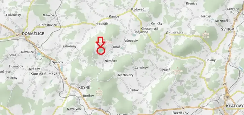 Prodej lesa, Úboč, 13538 m2