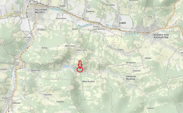 Prodej podílu lesa, Malá Bystřice, 5829 m2