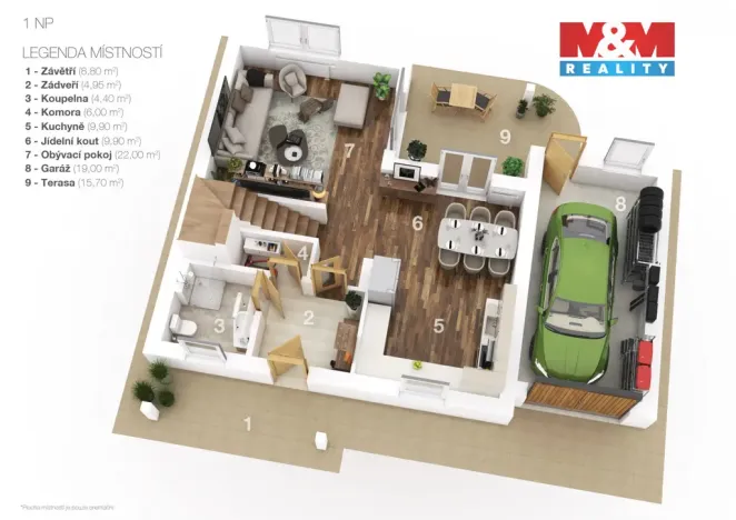 Prodej rodinného domu, Kunovice, Na Zelničkách, 134 m2