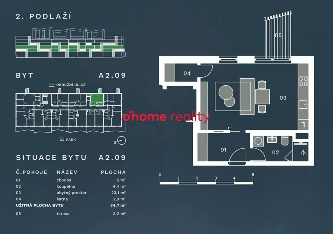 Prodej bytu 1+kk, Olomouc, Okružní, 35 m2