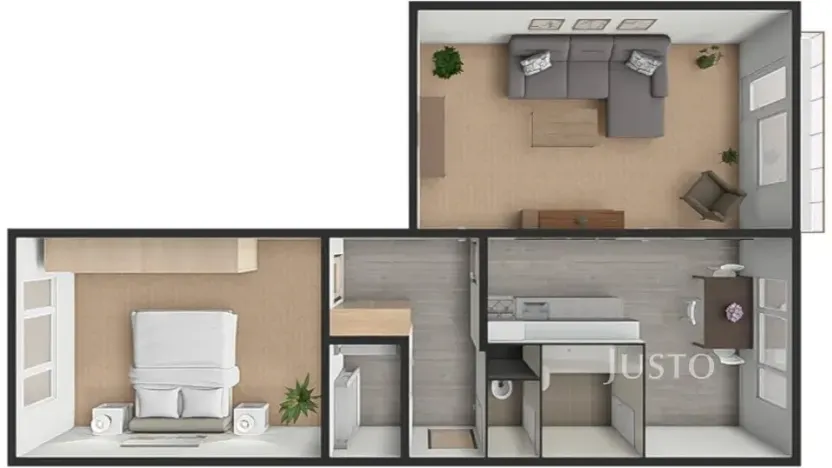 Prodej bytu 2+1, Písek, třída Přátelství, 60 m2