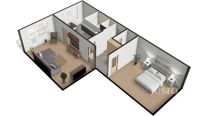 Prodej bytu 2+1, Písek, třída Přátelství, 60 m2