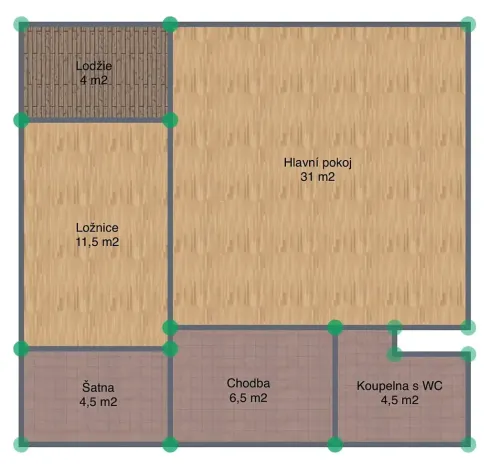 Prodej bytu 2+kk, Úvaly, Škvorecká, 58 m2
